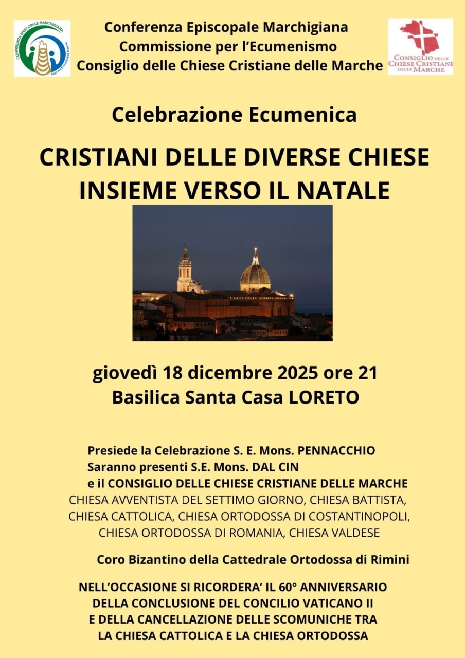 18 dicembre: Veglia Ecumenica