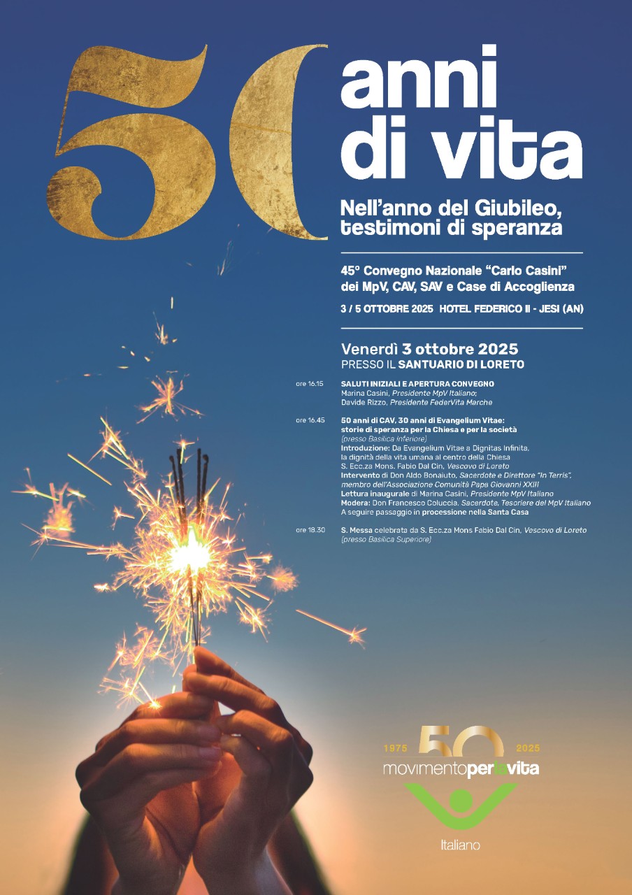 3 ottobre GIUBILEO MOVIMENTO PER LA VITA