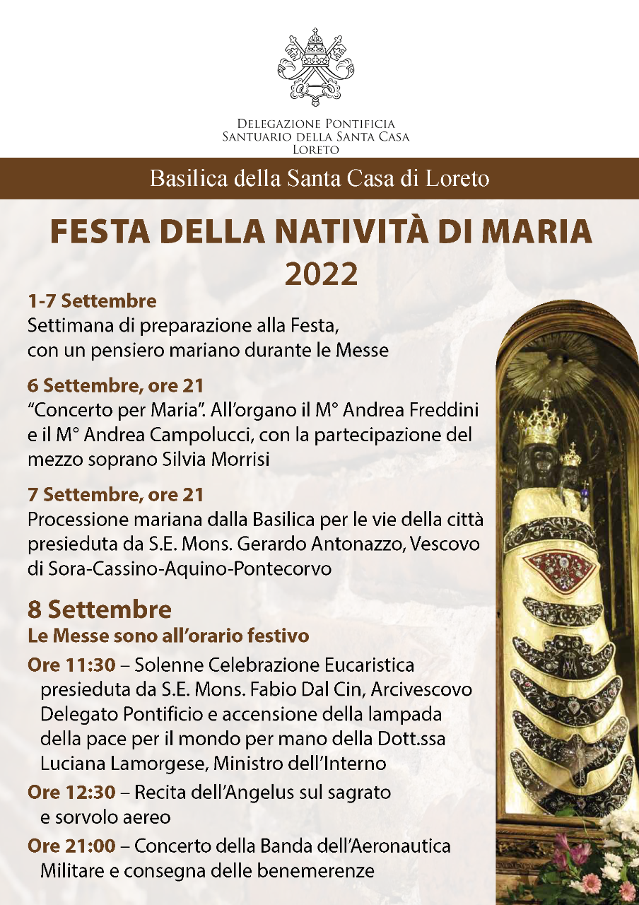 PROGRAMMA NATIVITA' della B.V. MARIA