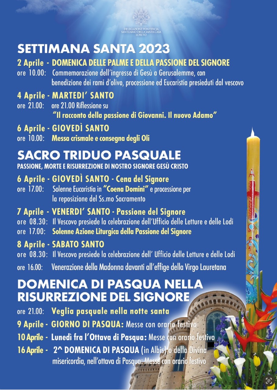 SETTIMANA SANTA E SANTA PASQUA 2023