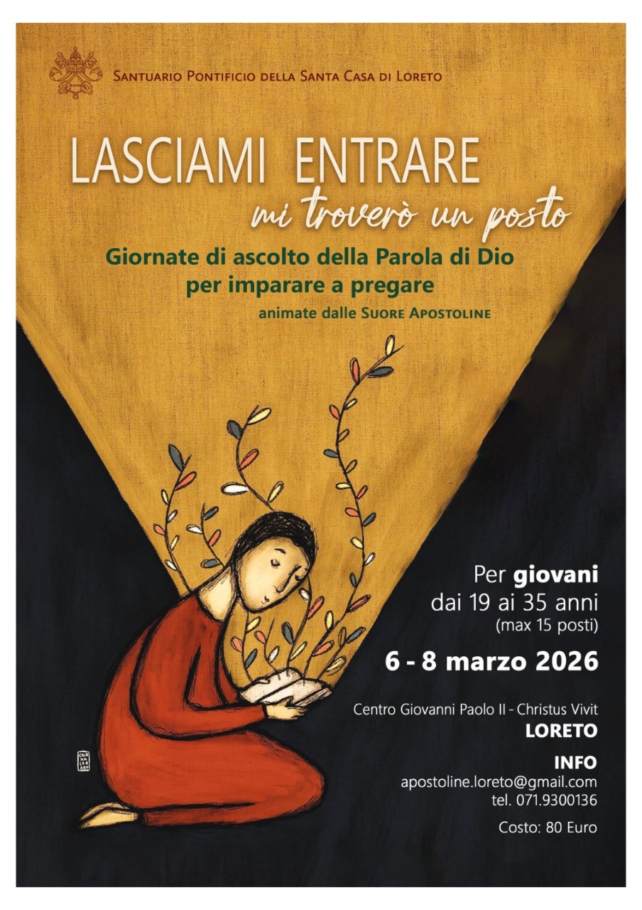 6-8 marzo 2026: "Lasciami entrare" giornate di ascolto della Parola per imparare a pregare